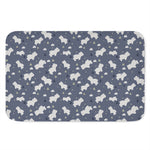 White Baby Polar Bear Pattern Print Indoor Door Mat