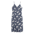 White Baby Polar Bear Pattern Print Jersey Midi Cami Dress
