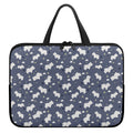White Baby Polar Bear Pattern Print Laptop Sleeve With Handle
