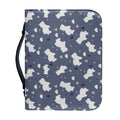 White Baby Polar Bear Pattern Print Leather Bible Cover