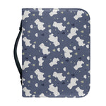 White Baby Polar Bear Pattern Print Leather Bible Cover