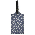 White Baby Polar Bear Pattern Print Luggage Tag