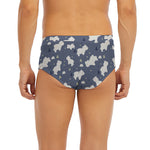 White Baby Polar Bear Pattern Print Men's Briefs