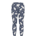 White Baby Polar Bear Pattern Print Men's Leggings