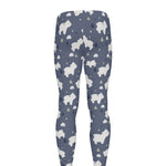 White Baby Polar Bear Pattern Print Men's leggings