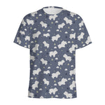 White Baby Polar Bear Pattern Print Men's Sports T-Shirt