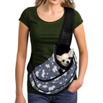 White Baby Polar Bear Pattern Print Pet Sling Carrier