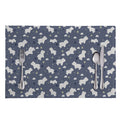 White Baby Polar Bear Pattern Print Placemat