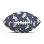 White Baby Polar Bear Pattern Print Rugby Ball
