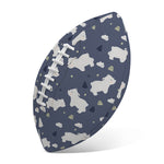 White Baby Polar Bear Pattern Print Rugby Ball