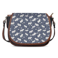 White Baby Polar Bear Pattern Print Saddle Bag