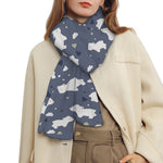 White Baby Polar Bear Pattern Print Scarf