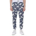 White Baby Polar Bear Pattern Print Joggers