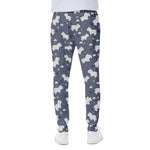 White Baby Polar Bear Pattern Print Scuba Joggers