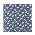 White Baby Polar Bear Pattern Print Silk Bandana