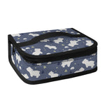 White Baby Polar Bear Pattern Print Small Lunch Bag