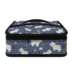 White Baby Polar Bear Pattern Print Small Lunch Bag