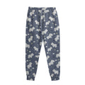 White Baby Polar Bear Pattern Print Sweatpants