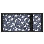 White Baby Polar Bear Pattern Print Trifold Wallet