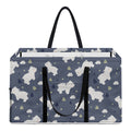 White Baby Polar Bear Pattern Print Utility Tote Bag