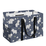 White Baby Polar Bear Pattern Print Utility Tote Bag