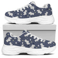 White Baby Polar Bear Pattern Print White Chunky Shoes