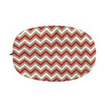 White Beige And Red Chevron Print Car Side Mirror Covers