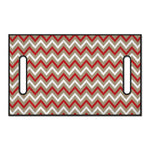 White Beige And Red Chevron Print Golf Cart Seat Cover