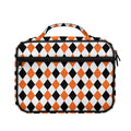 White Black And Orange Harlequin Print Briefcase Bible Bag