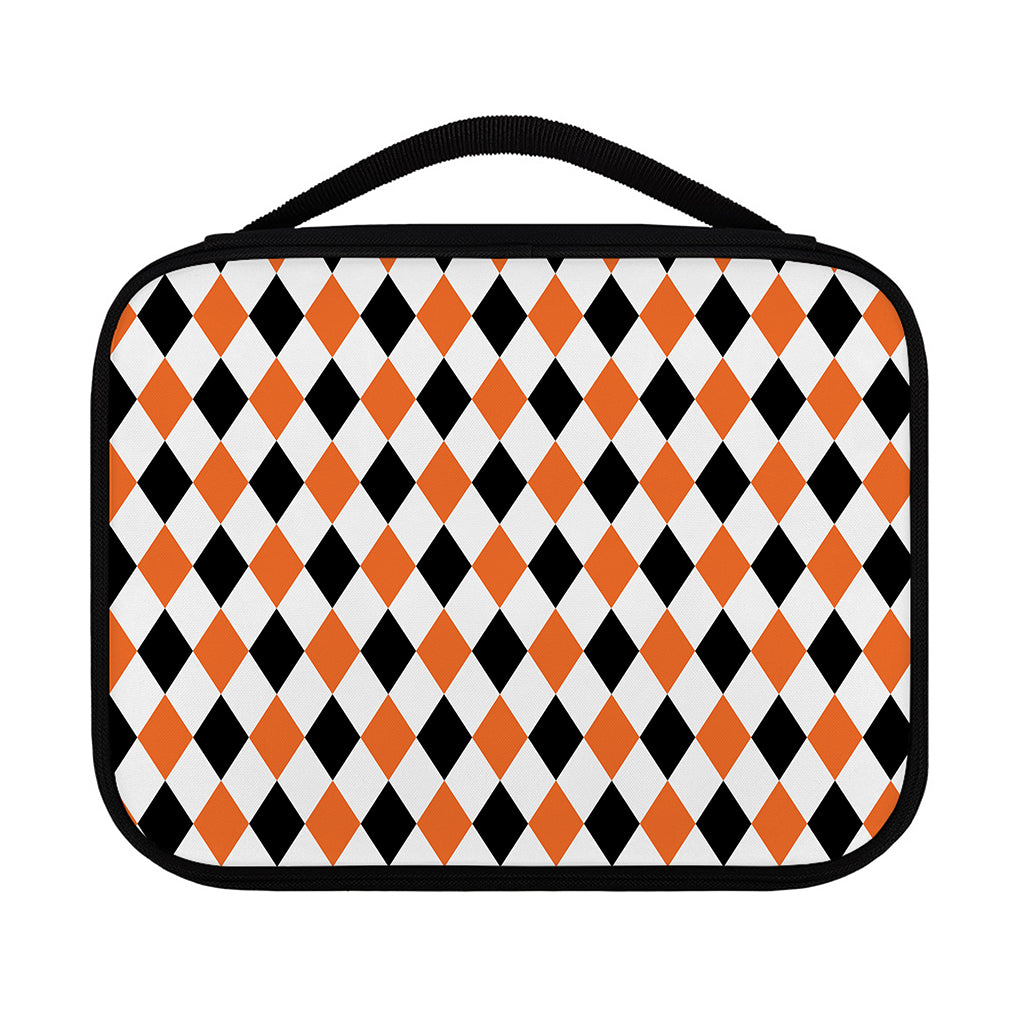 White Black And Orange Harlequin Print Classic Bible Case