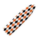 White Black And Orange Harlequin Print Ironing Board Cover