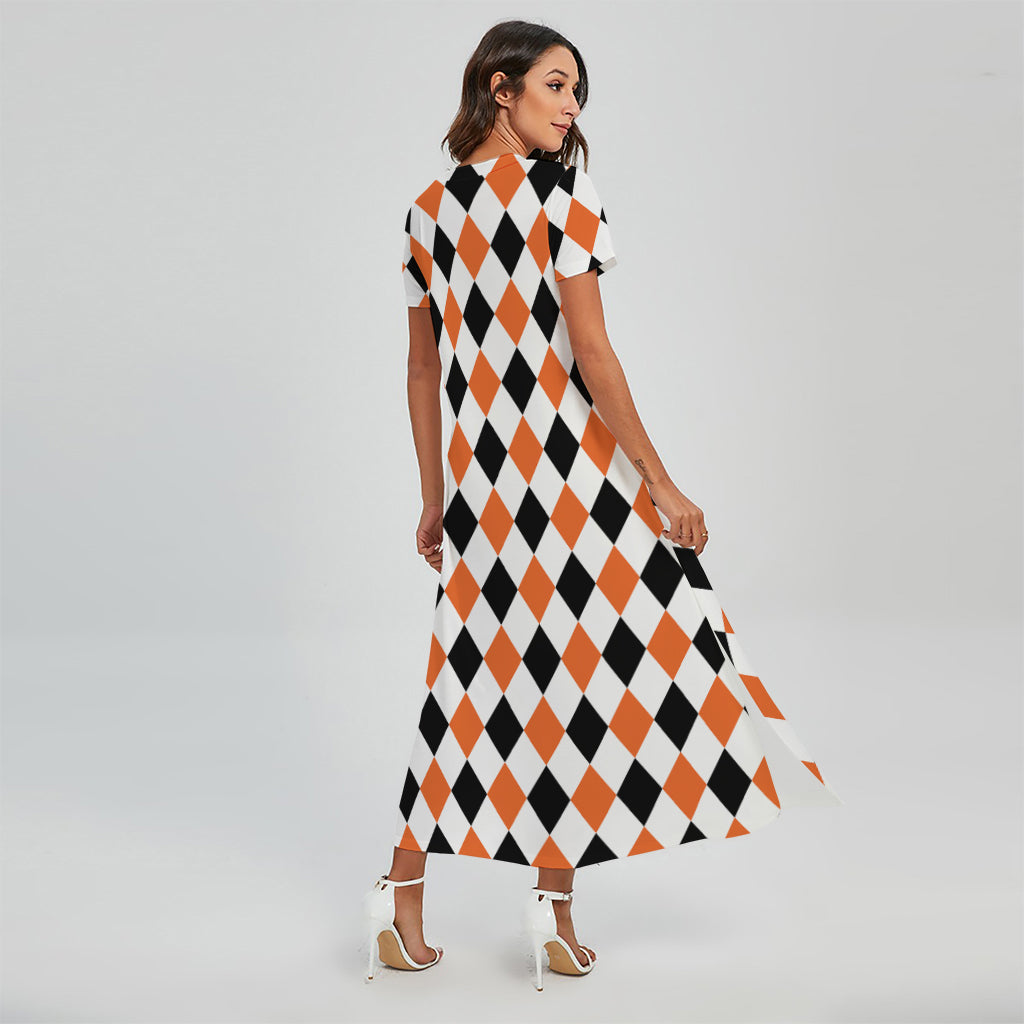 harlequin dress orange HARLEQUIN DRESS ORANGE by Rat & Boa