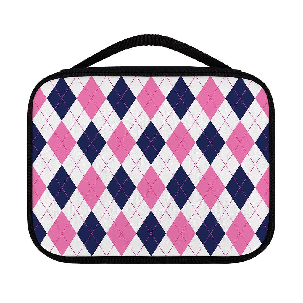 White Blue And Pink Argyle Pattern Print Classic Bible Case