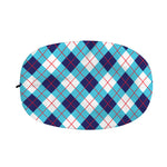 White Blue And Red Argyle Pattern Print Car Side Mirror Covers