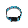 White Blue And Red Argyle Pattern Print Dog Collar