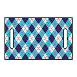White Blue And Red Argyle Pattern Print Golf Cart Seat Cover