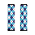 White Blue And Red Argyle Pattern Print Handle Covers