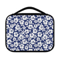 White Blue Hibiscus Floral Pattern Print Classic Bible Case