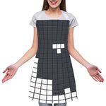 White Brick Puzzle Video Game Print Adjustable Apron