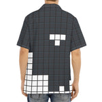 White Brick Puzzle Video Game Print Aloha Shirt