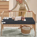 White Brick Puzzle Video Game Print Baby Crib Sheet