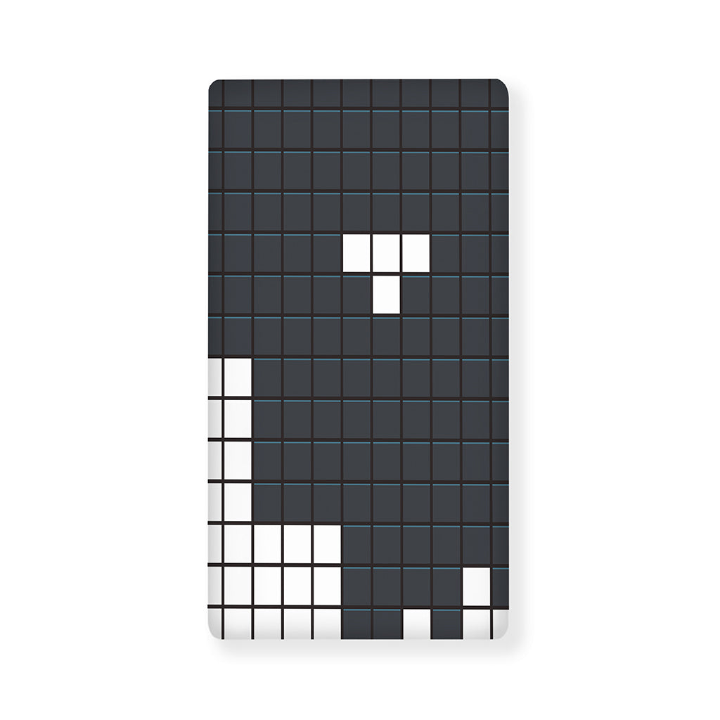 White Brick Puzzle Video Game Print Baby Crib Sheet
