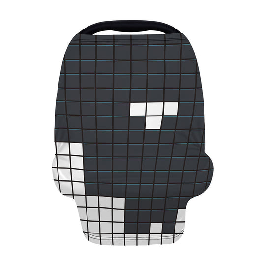 White Brick Puzzle Video Game Print Baby Seat Cover