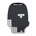 White Brick Puzzle Video Game Print Baby Seat Cover