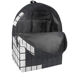 White Brick Puzzle Video Game Print Backpack