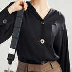 White Brick Puzzle Video Game Print Bag Strap