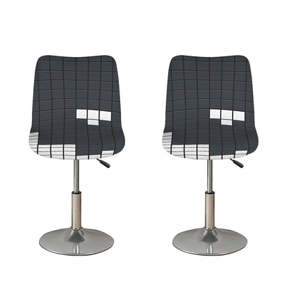 White Brick Puzzle Video Game Print Bar Stool Covers