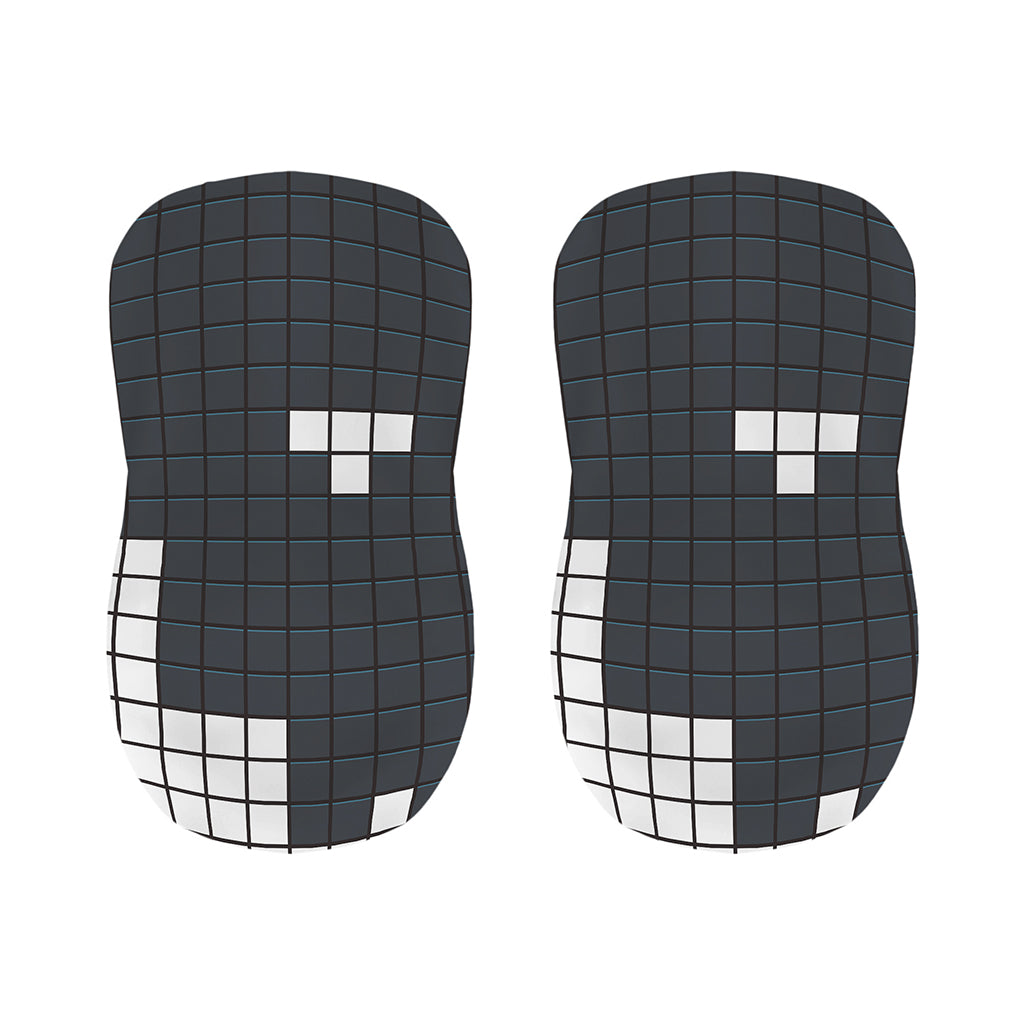 White Brick Puzzle Video Game Print Bar Stool Covers