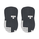 White Brick Puzzle Video Game Print Bar Stool Covers