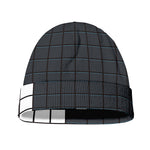 White Brick Puzzle Video Game Print Beanie